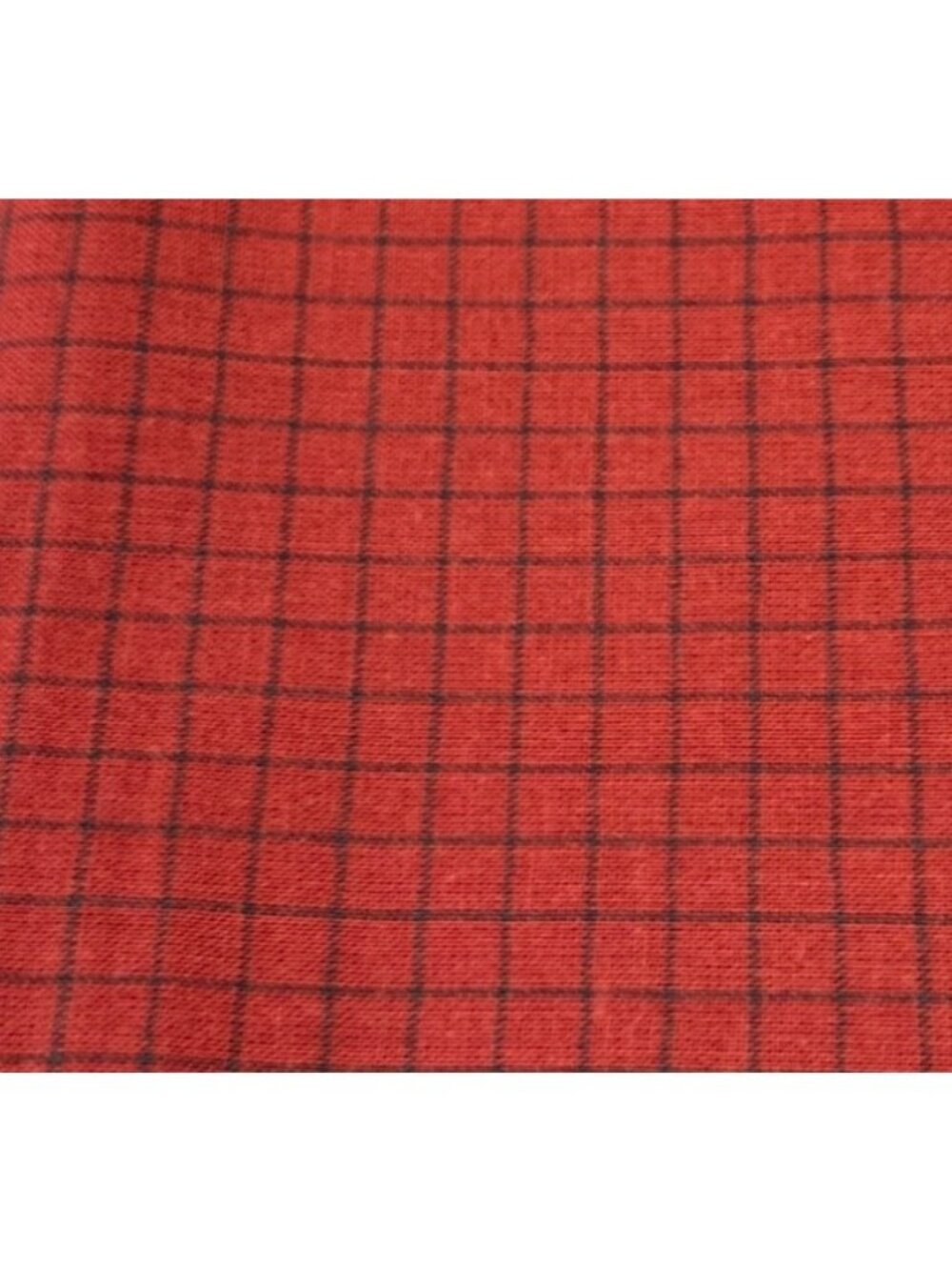 Red & Black Plaid Cotton Fabric 1/2 yard x 40" Sewing Quilting Crafting Projects